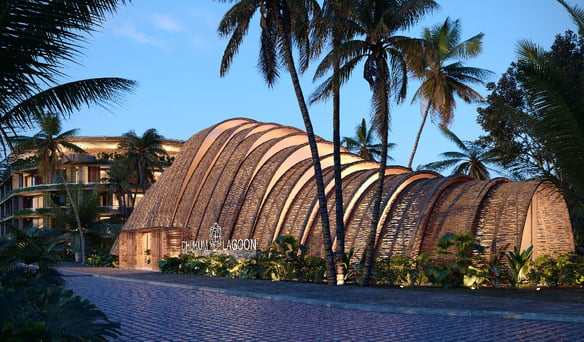 Imagen destacada de los hermosos apartamentos de Chuckun Lagoon en la serena ubicación de Vista Cana, República Dominicana.