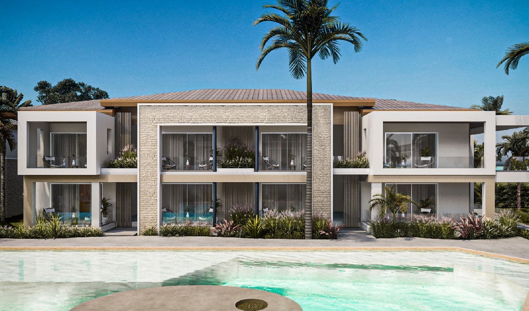 4.apartamentos wild diamond en bayahibe vista exterior piscina - Urban Group